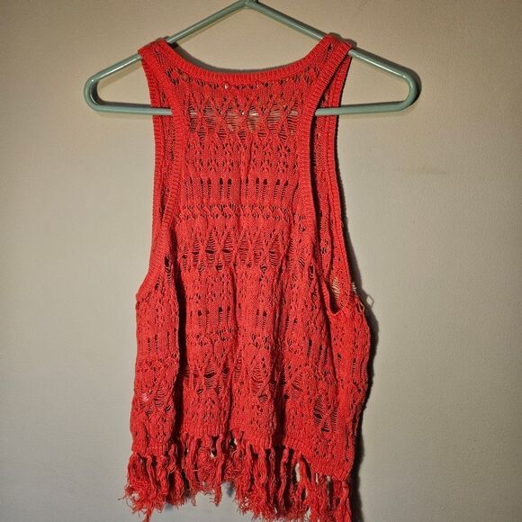 Arizona Jeans Junior Tassle Fringe Fuchsia Pink XXL Top - Picture 2 of 8
